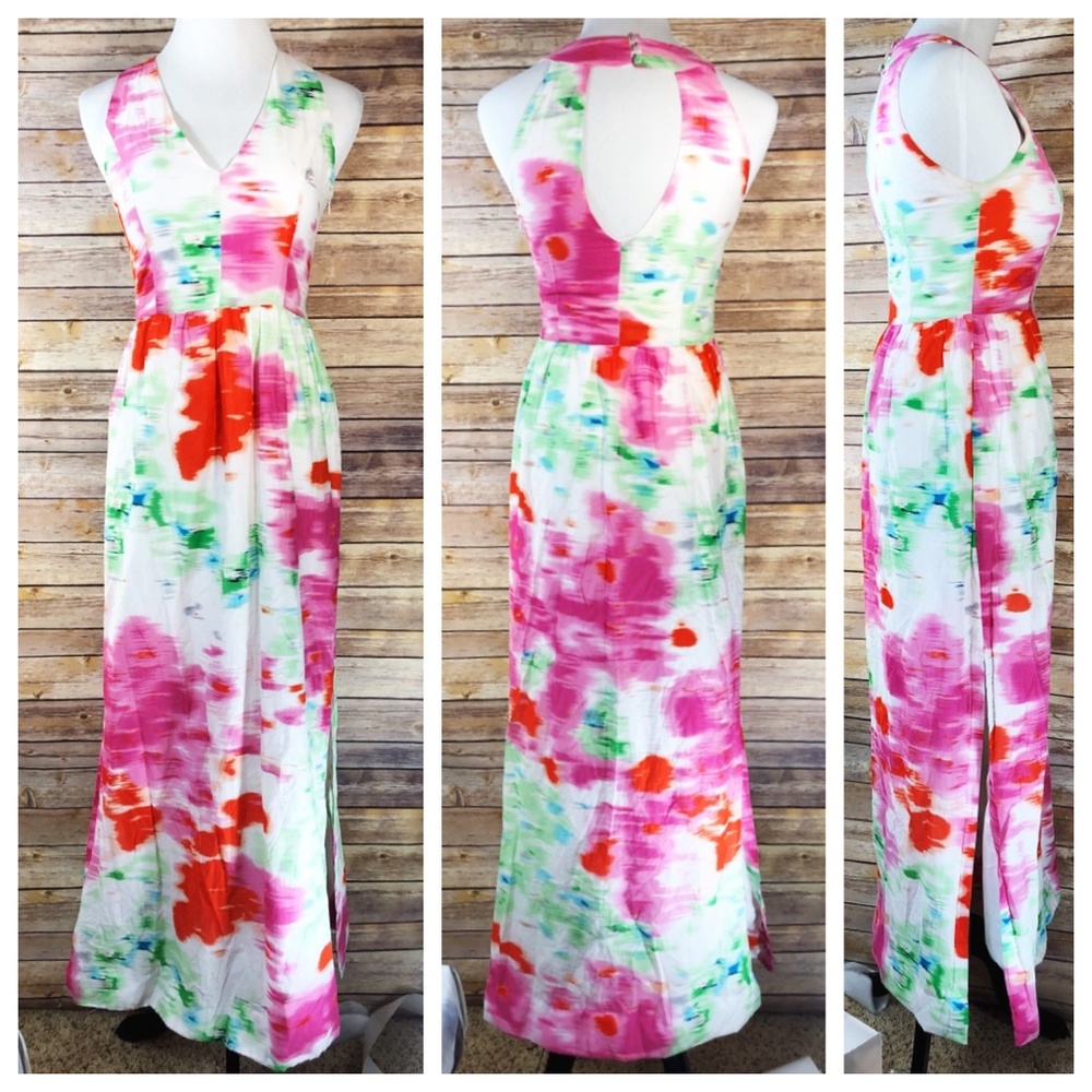 MM Couture by Miss Me Watercolor Floral Maxi Dress